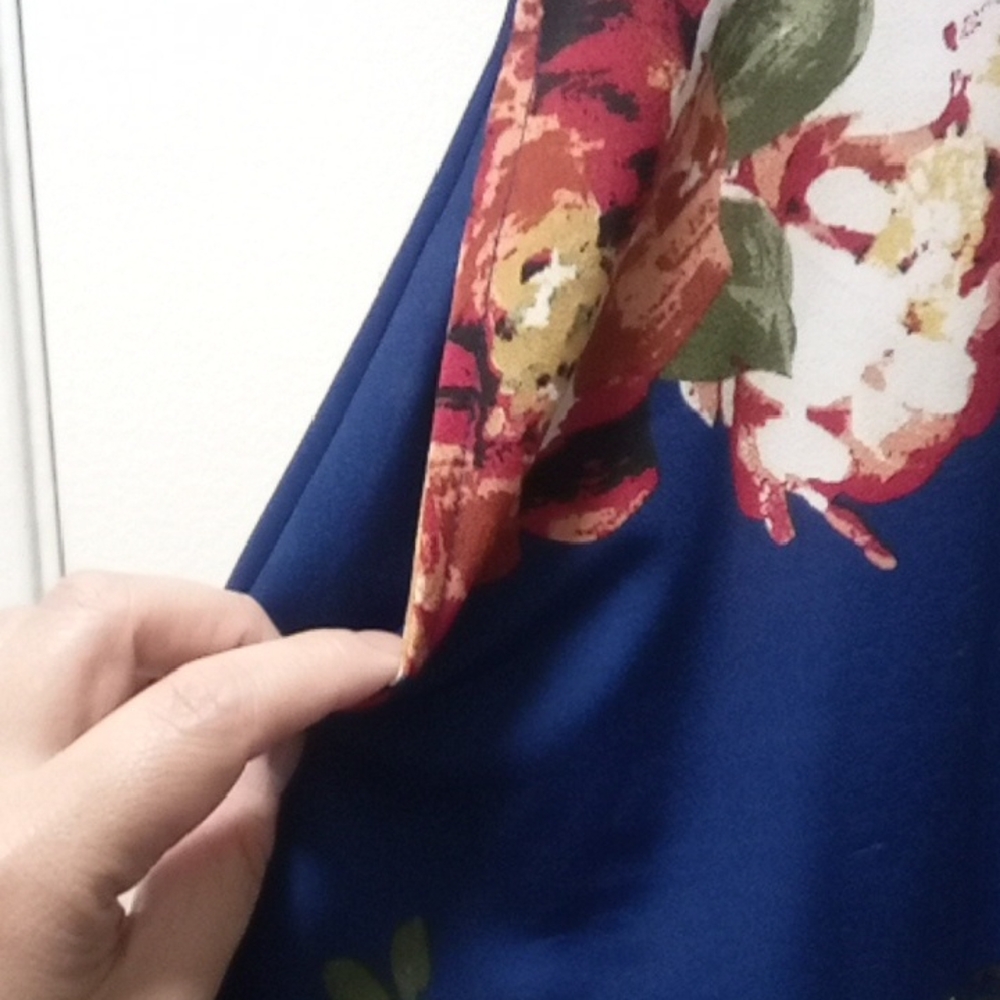 Printed Pocket Sleeveless Tunic (Blue) - Picture 8 of 8